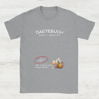Geburtstags Gästebuch - Unisex T-Shirt